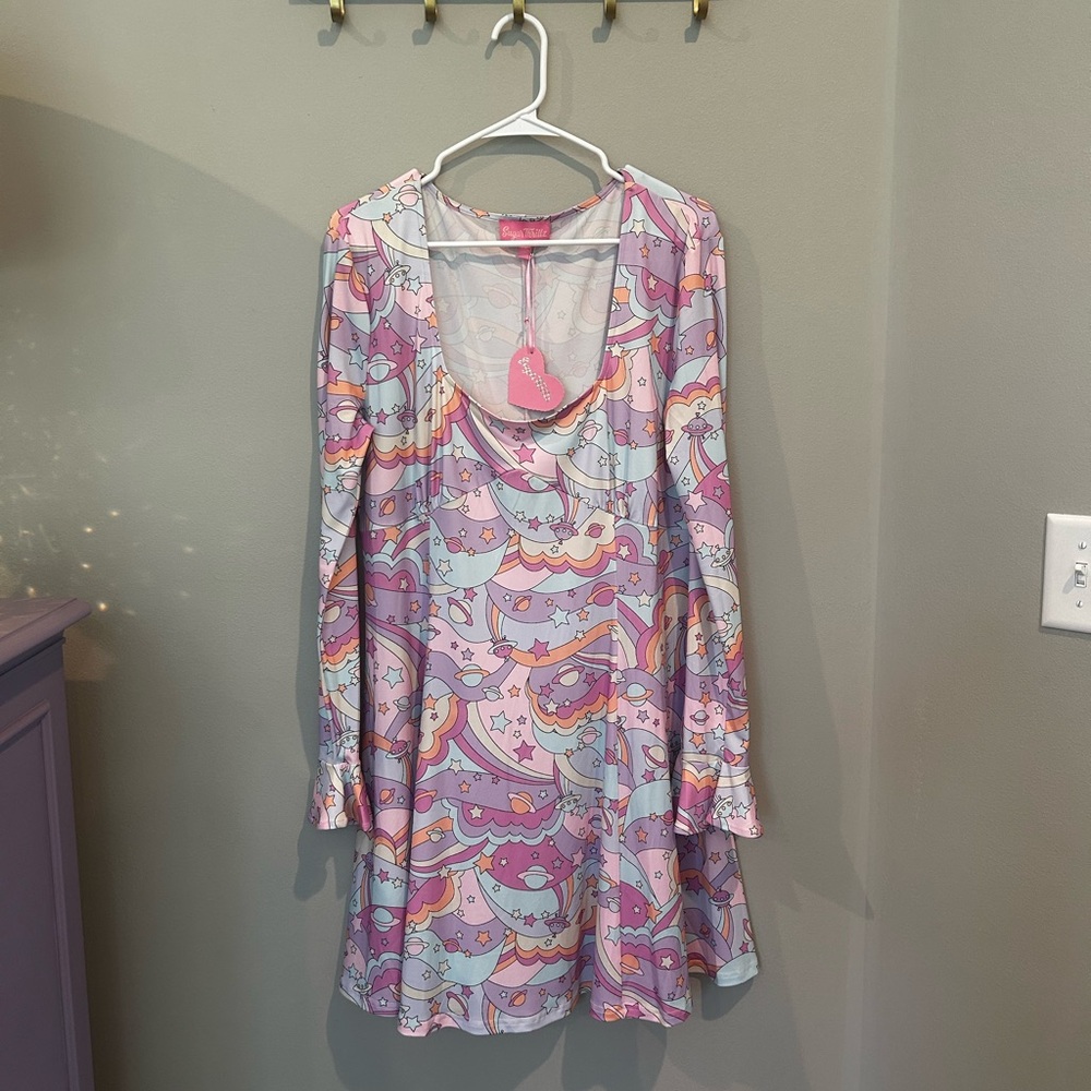 NWT Sugar Thrillz Pastel Cosmic Dress - Picture 2 of 9